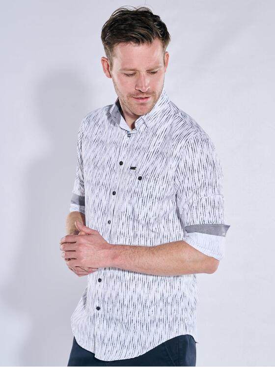 engbers Herren Langarm-Hemd gestreift Marineblau 38294