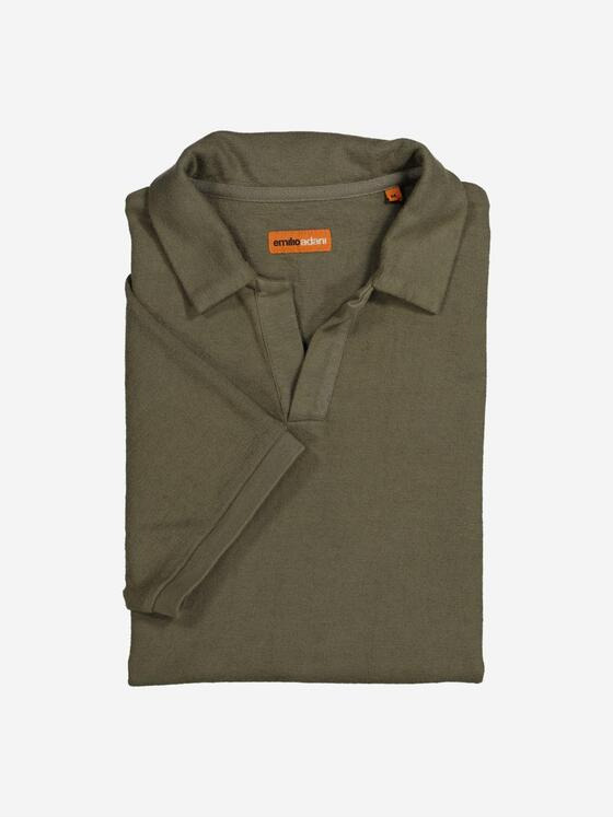 emilio adani Herren Polo-Shirt strukturiert Grün 36810