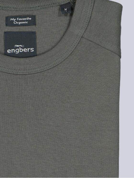 engbers Herren Basic-Shirt "My Favorite" organic Dunkelbraun 39256