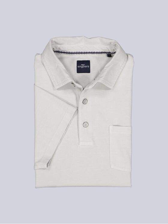 engbers Herren Polo-Shirt uni Silbergrau 38922