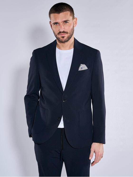 emilio adani Herren Anzug-Sakko slim fit Blau 36844