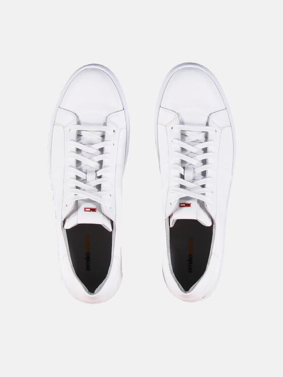 emilio adani Herren Modischer Low-Cut Sneaker Weiß 30180