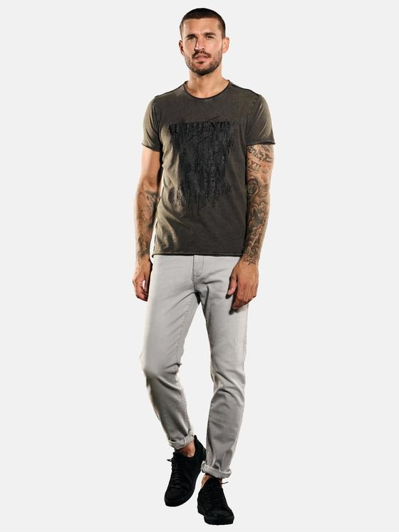 emilio adani Herren T-Shirt slim fit Braun 35348