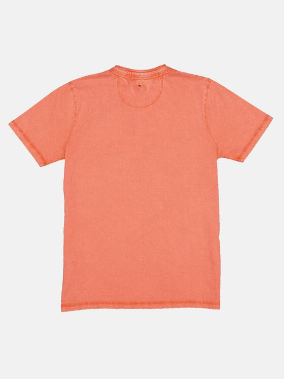 emilio adani Herren Henley-Shirt Orange 33031