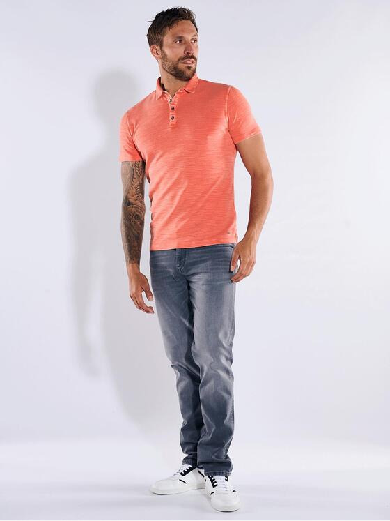 emilio adani Herren Polo-Shirt strukturiert Rot 36195