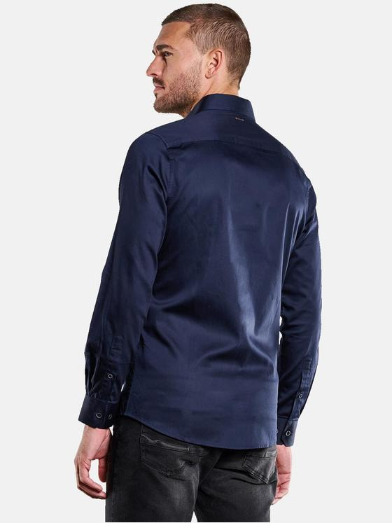 emilio adani Herren Langarm-Hemd "My Favorite" Blau 36201