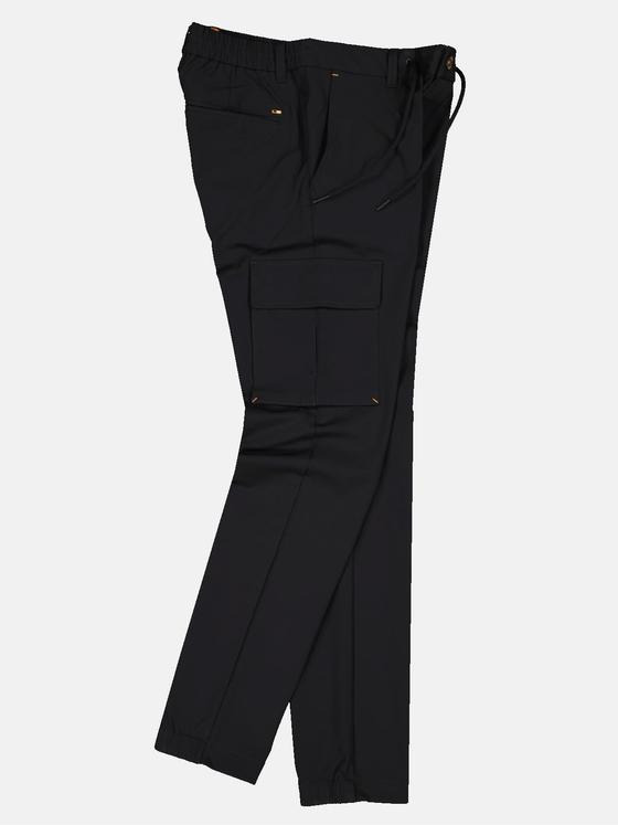 emilio adani Herren Cargo-Hose Schwarz 33325