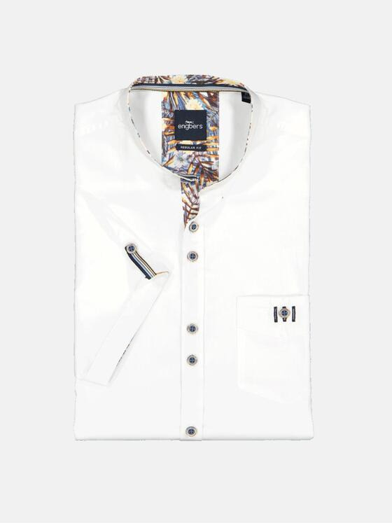 engbers Herren Kurzarm-Hemd uni Weiß 35148