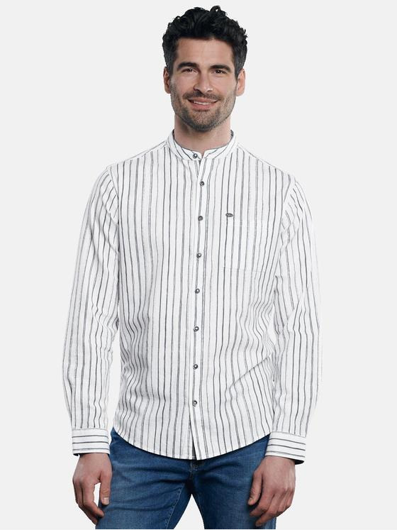 engbers Herren Hemd gemustert Naturweiss 31566