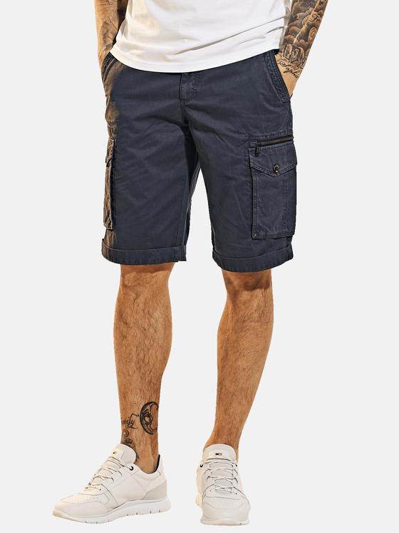 emilio adani Herren Bermuda im Cargostyle Blau 31613