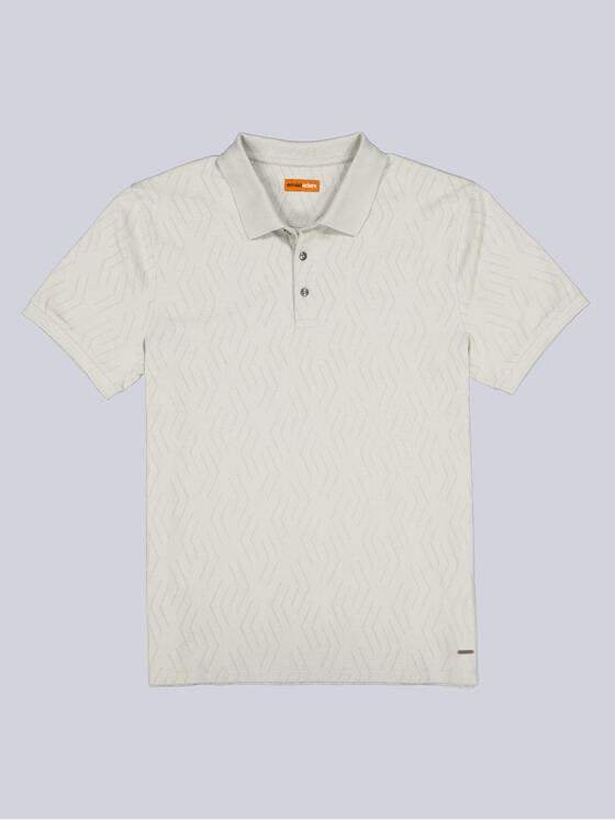 emilio adani Herren Polo-Shirt strukturiert Hellgrau 38687