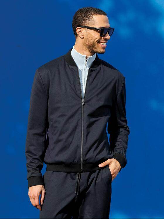 emilio adani Herren Anzug-Sakko slim fit Saphirblau 38438