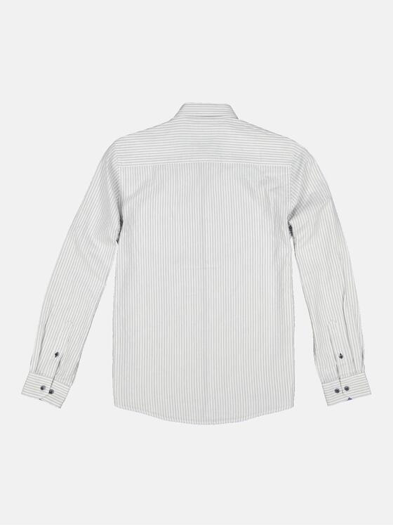engbers Herren Langarm-Hemd gestreift Blau 34304