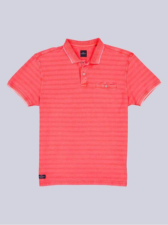 engbers Herren Polo-Shirt gestreift Hellrot 38920