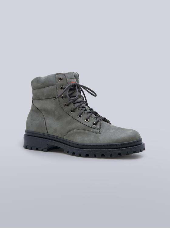 emilio adani Herren Boots aus Nubukleder Grau 39294