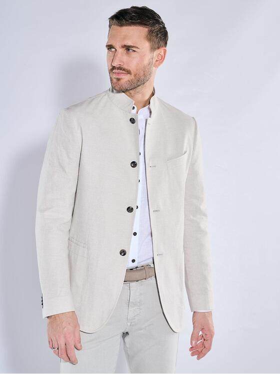 emilio adani Herren Freizeit-Sakko slim fit Weiß 38428