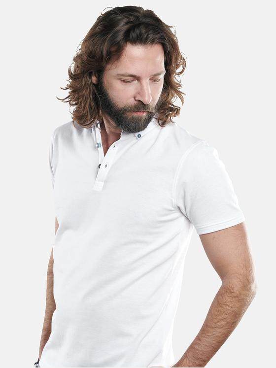 emilio adani Herren Sportives Poloshirt aus hochwertiger Baumwolle Weiß 29672