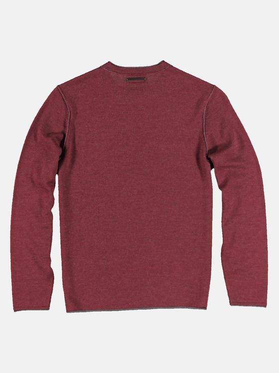 emilio adani Herren Pullover rundhals Rot 32026