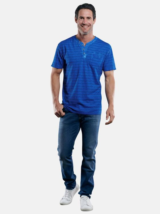 engbers Herren Henley T-Shirt Tuerkis 29240