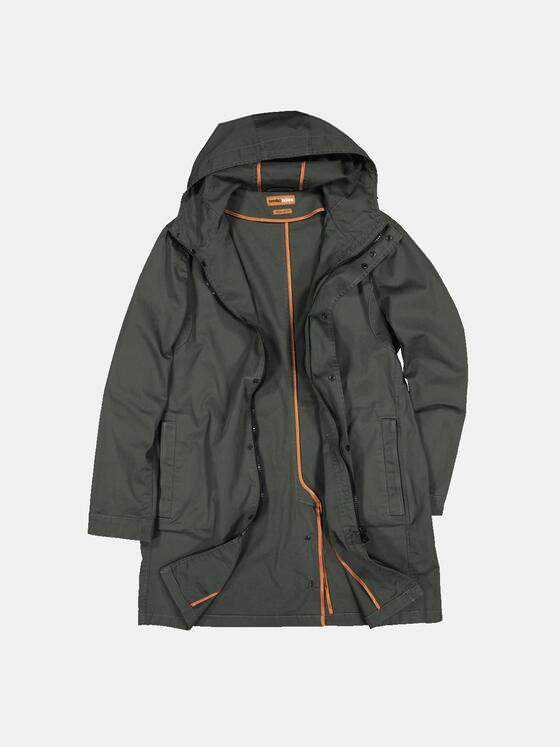 emilio adani Herren Parka aus Baumwolle Grün 32586