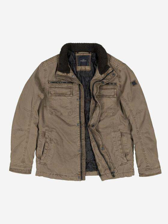 engbers Herren Baumwoll-Jacke regular Braun 37174