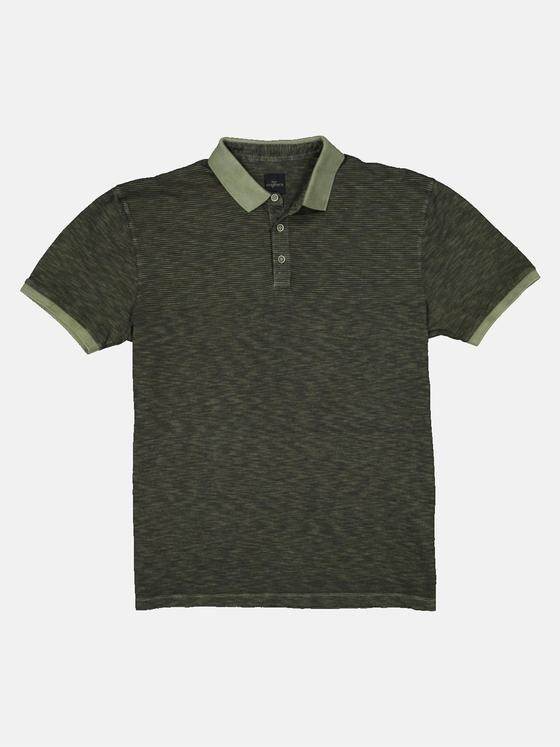 engbers Herren Polo-Shirt strukturiert Khaki 33049