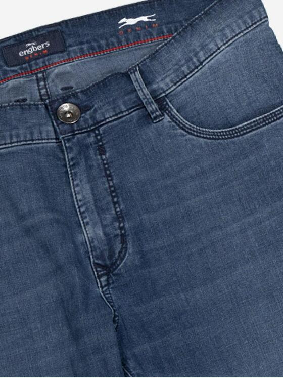 engbers Herren Jeans 5-Pocket Superstretch Blau 37058