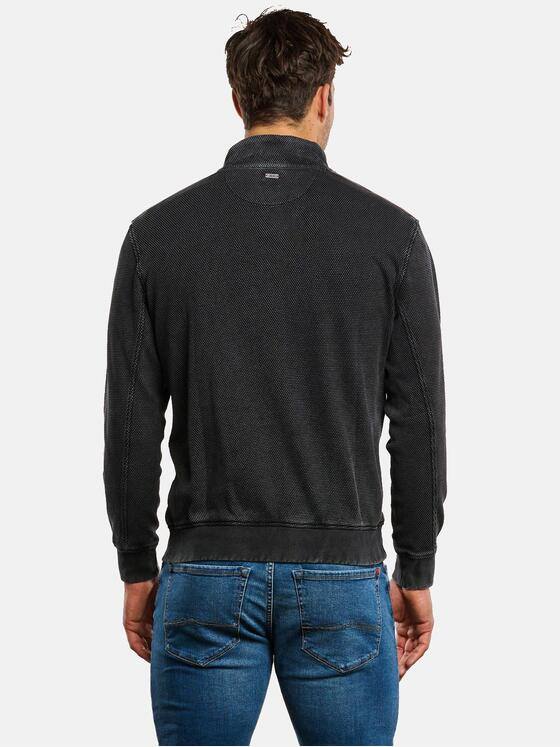 engbers Herren Sweatshirt mit Troyerkragen Anthrazit 33756