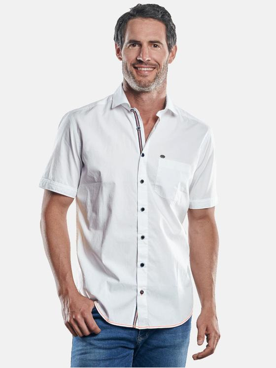 engbers Herren sommerliches Kurzarmhemd Reinweiss 29474