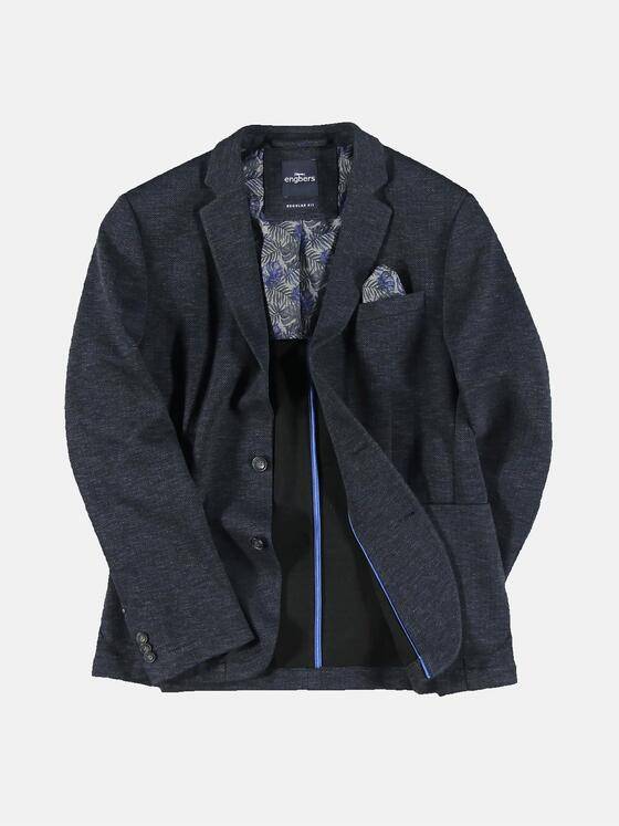engbers Herren Sakko gemustert Saphirblau 31912