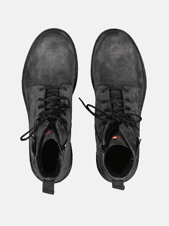 emilio adani Herren Boots im Biker-Stil Grau 33582