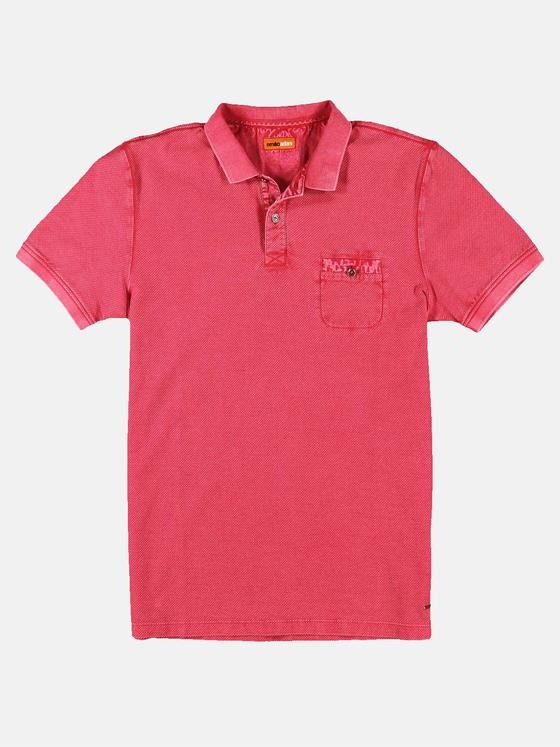 emilio adani Herren Poloshirt strukturiert Violett 31628