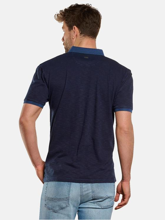 engbers Herren Polo-Shirt strukturiert Saphirblau 33050