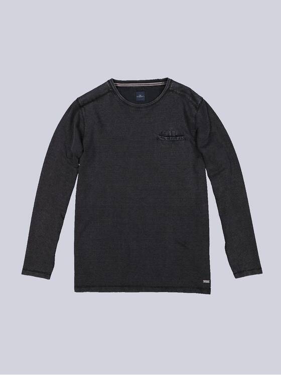 engbers Herren Langarm-Shirt uni Schwarz 35680