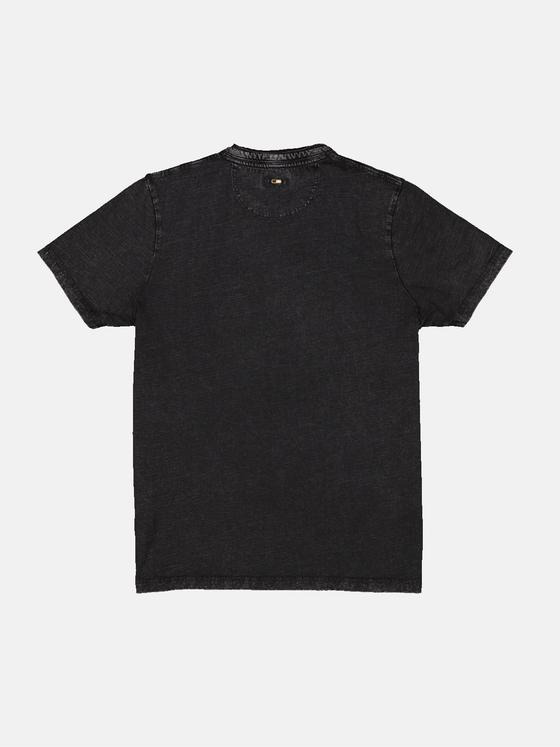 emilio adani Herren Henley-Shirt aus Baumwolle Schwarz 34543