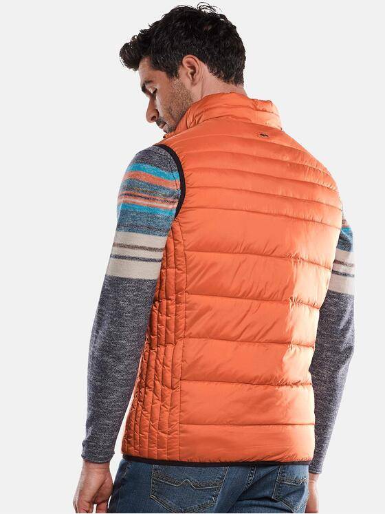 engbers Herren Steppweste mit leichter Struktur Blutorange 31908