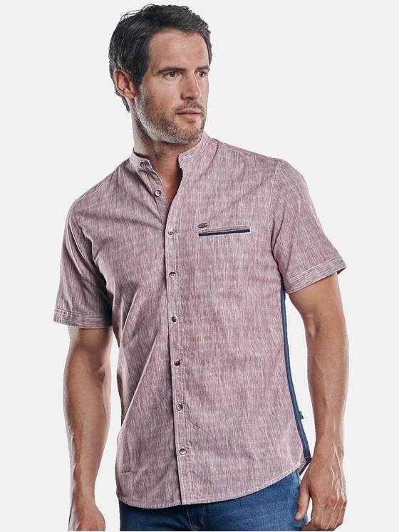 engbers Herren Hemd uni Weinrot 30090