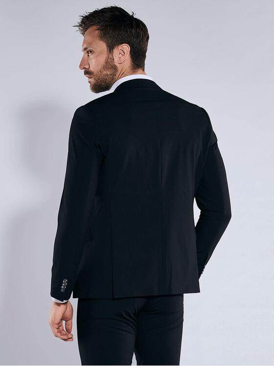 emilio adani Herren Anzug-Sakko slim fit Schwarz 37375