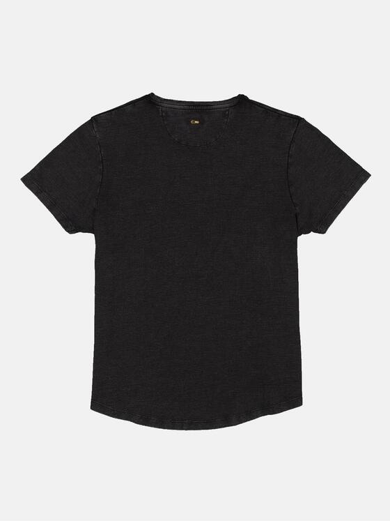 emilio adani Herren T-Shirt strukturiert Schwarz 36340