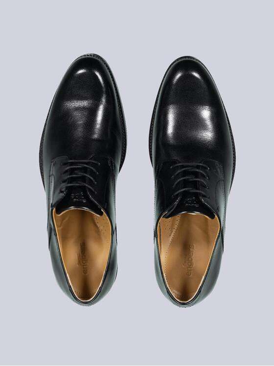 engbers Herren Halbschuh aus Leder Schwarz 35715