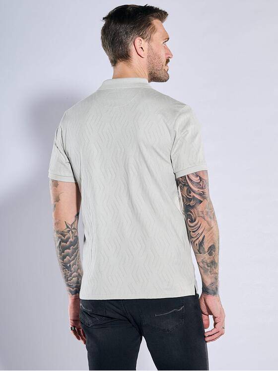 emilio adani Herren Polo-Shirt strukturiert Hellgrau 38687