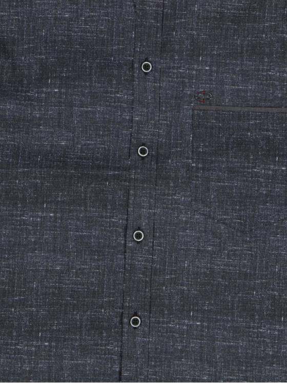 engbers Herren Langarm-Hemd gemustert Schwarz 34401
