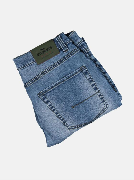 engbers Herren Shorts mit authentischer Waschung Taubenblau 29889