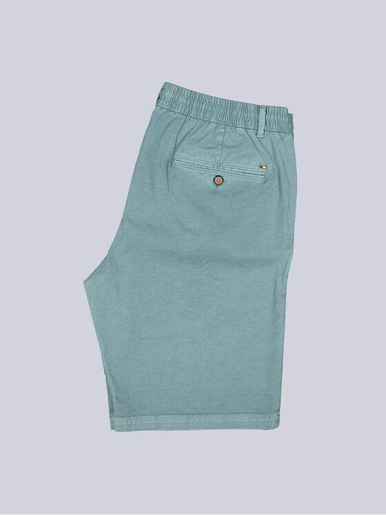 emilio adani Herren Bermuda Chino mit Tunnelzug Petrolblau 40739