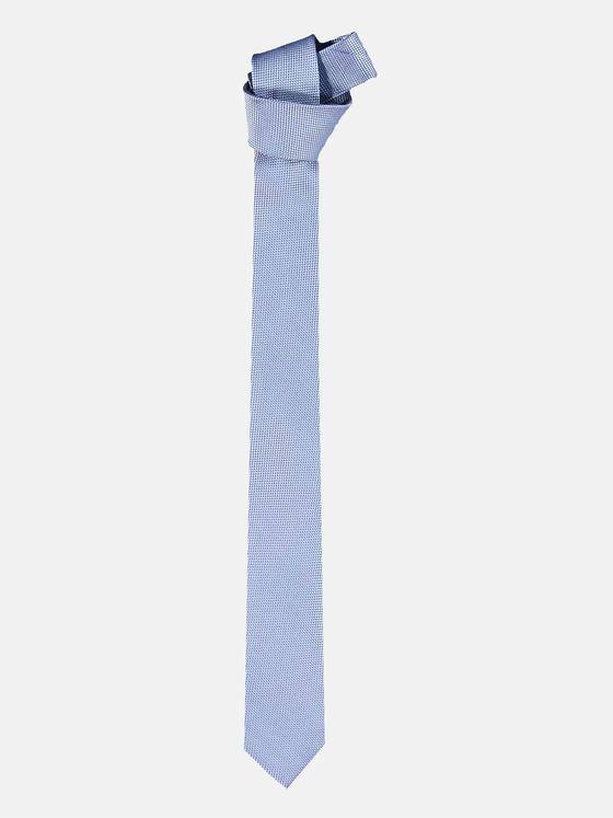 emilio adani Herren Zeitlos gemusterte Seidenkrawatte Blau 30480