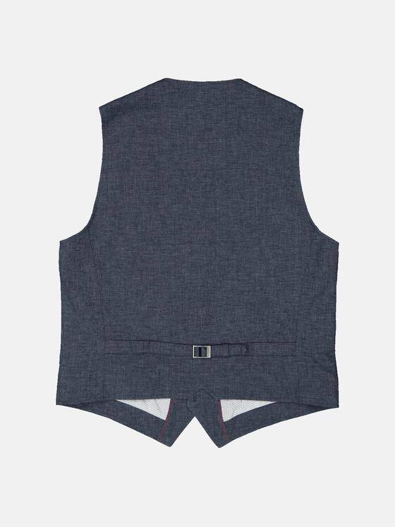 engbers Herren Sakko-Weste mit Leinenanteil Blau 34501