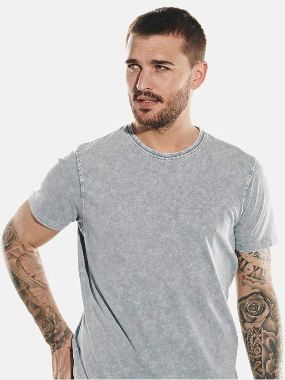 emilio adani Herren T-Shirt rundhals Grau 31757