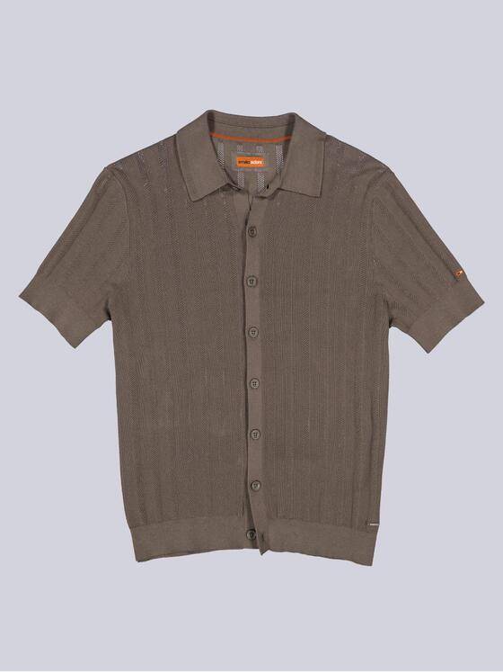 emilio adani  Herren Strick Poloshirt Khaki 38704