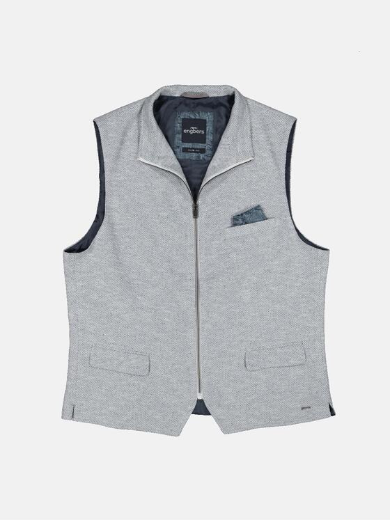 engbers Herren Sakko-Weste slim fit Blau 36367