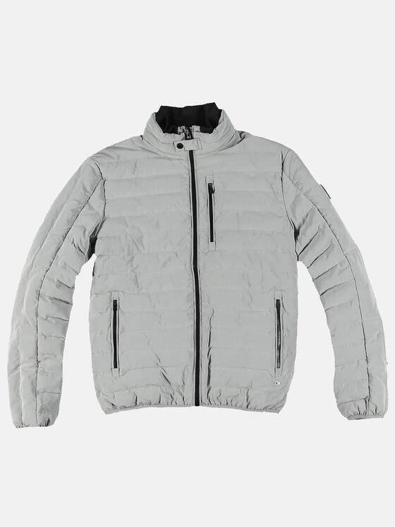 emilio adani Herren Steppjacke mit Kontrastdetails Grau 31772